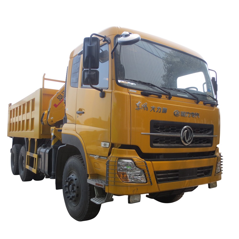 Dongfeng 30 Ton Dump Truck พร้อมเครน