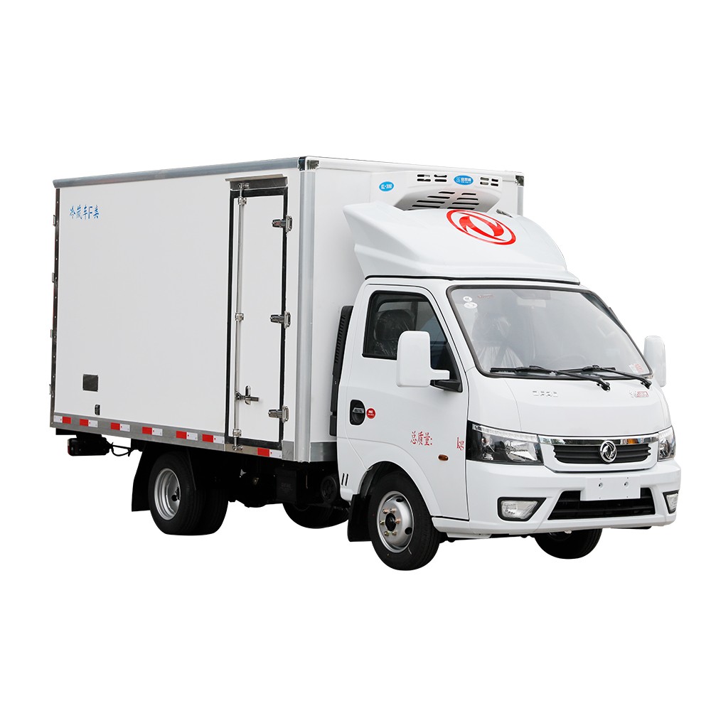 Dongfeng 2 Ton รถบรรทุกตู้เย็นขนาดเล็ก