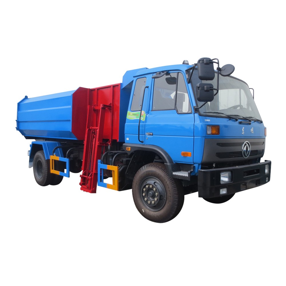 Dongfeng 6 Wheel Bin Lifter รถบรรทุกขยะ